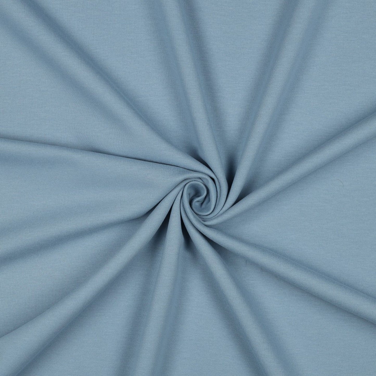 Organic Cotton Fleece-Backed Jersey in Soft Sky Blue