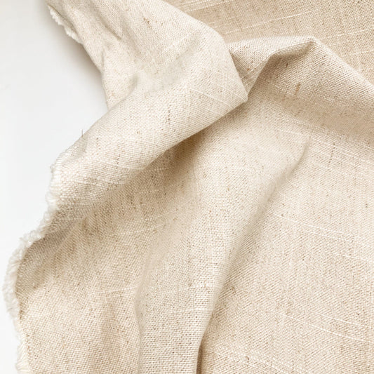 Heavy Slub UK Linen in Oatmeal