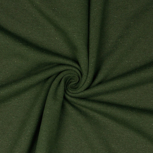 Recycled Cotton Mix Fleece-Backed Jersey in Pickle