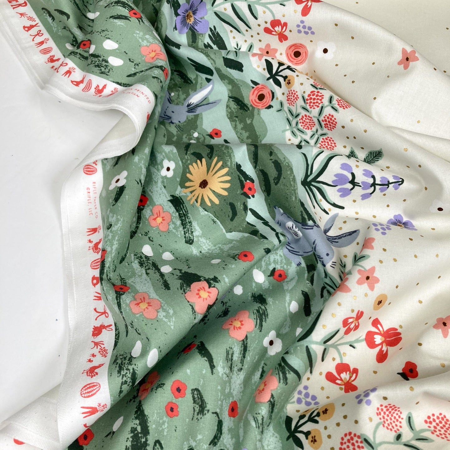 Rifle Paper Co. 'Easter II' Quilting Cotton Border Print in Cream