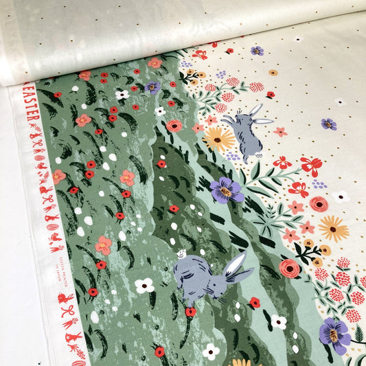 Rifle Paper Co. 'Easter II' Quilting Cotton Border Print in Cream