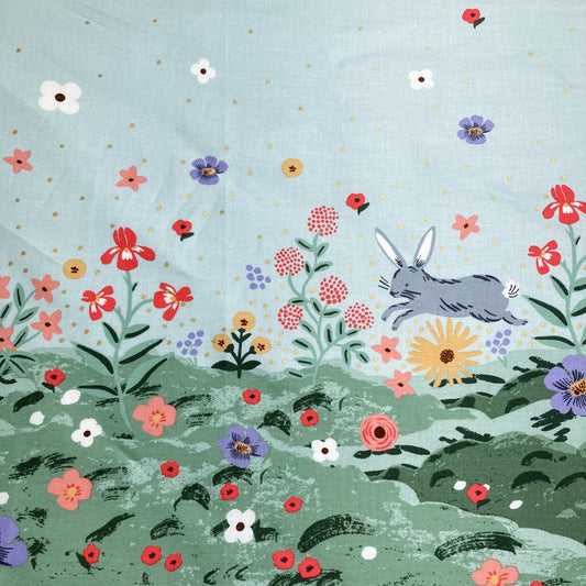 Rifle Paper Co. 'Easter II' Quilting Cotton Border Print in Duck Egg