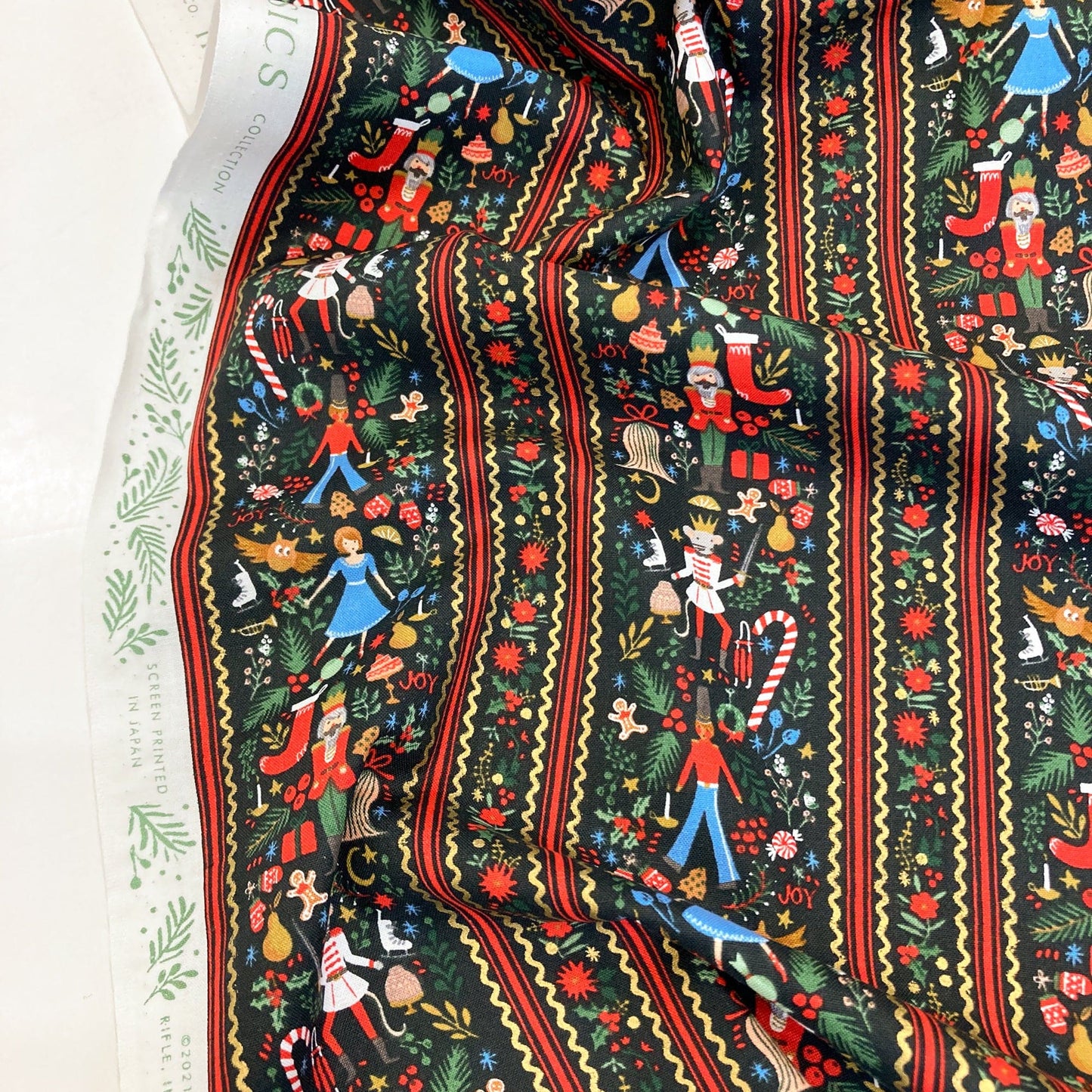 Rifle Paper Co. 'Holiday Classics' Quilting Cotton 'Nutcracker'