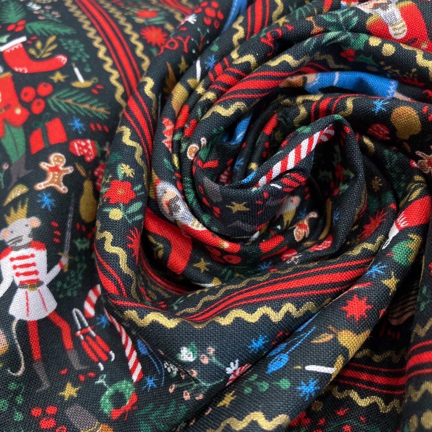 Rifle Paper Co. 'Holiday Classics' Quilting Cotton 'Nutcracker'