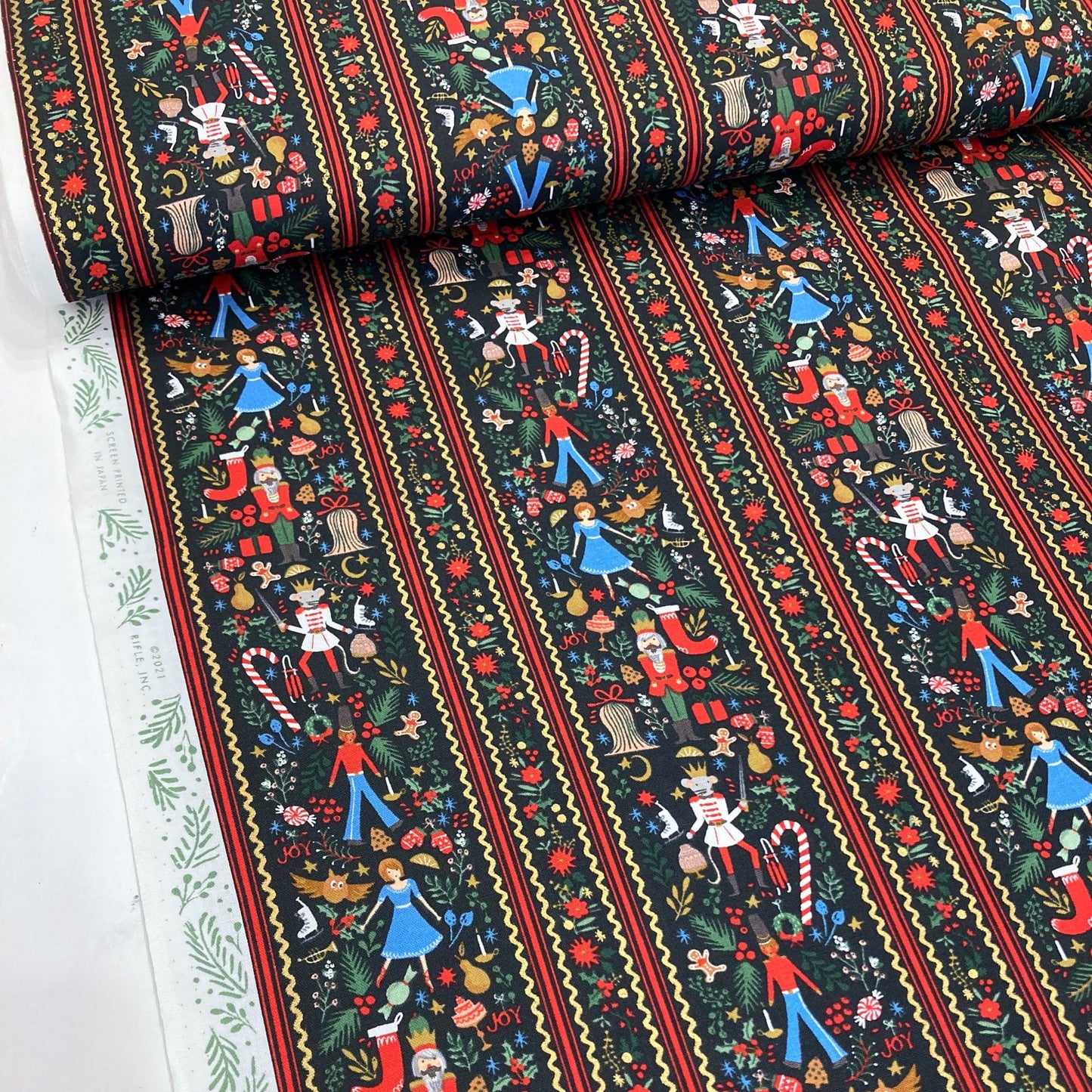 Rifle Paper Co. 'Holiday Classics' Quilting Cotton 'Nutcracker'