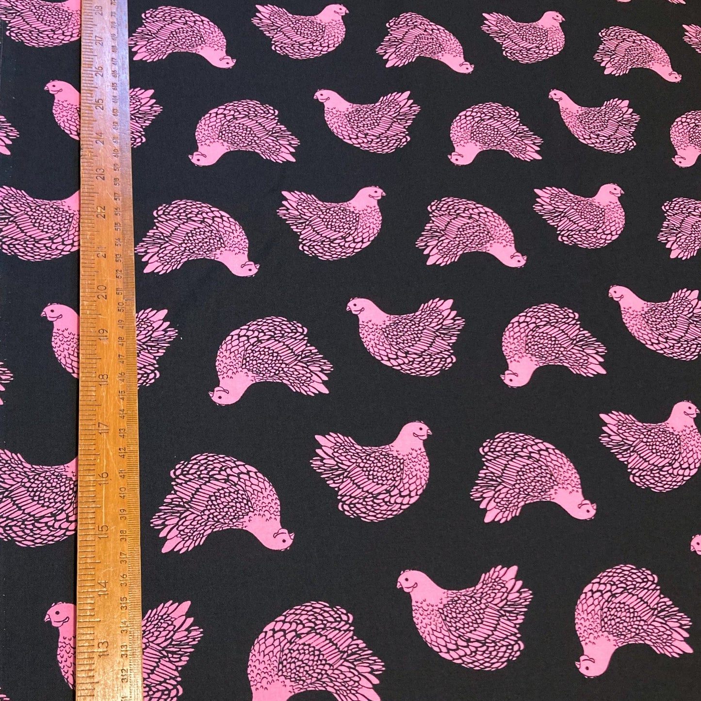 Ruby Star Society 'Backyard' Quilting Cotton 'Chicken' in Black