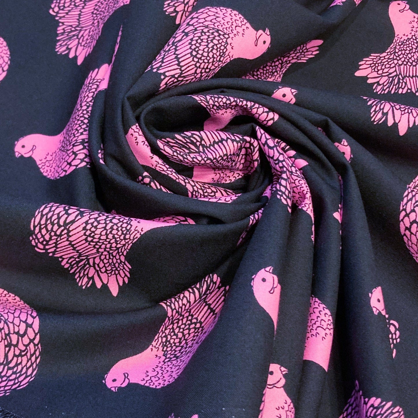 Ruby Star Society 'Backyard' Quilting Cotton 'Chicken' in Black