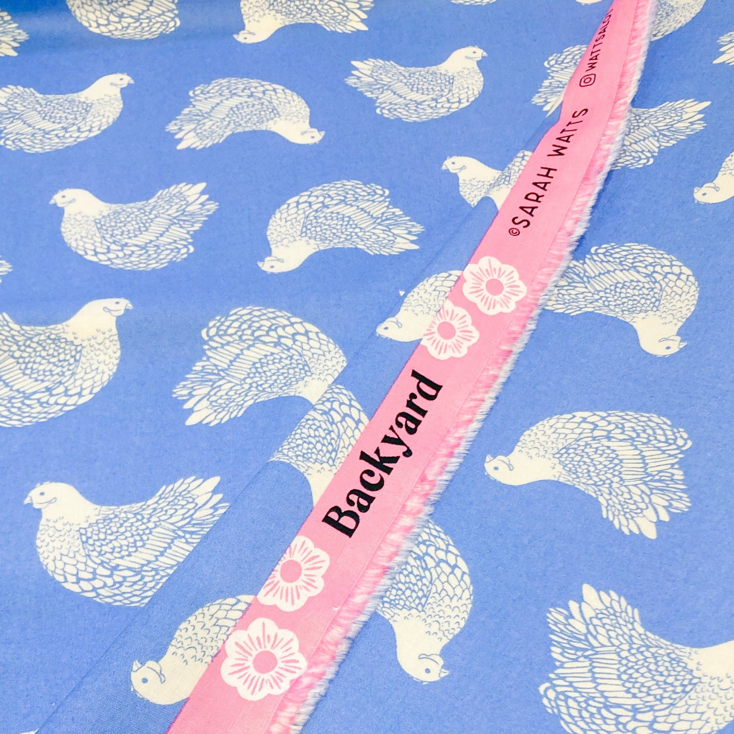 Ruby Star Society 'Backyard' Quilting Cotton 'Chicken' in Dusk