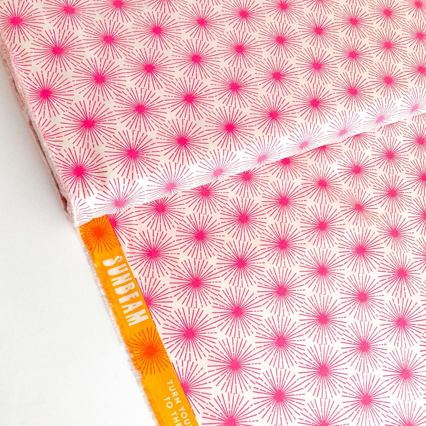 Ruby Star Society 'Sunbeam' Quilting Cotton 'Beaming' in Hot Pink