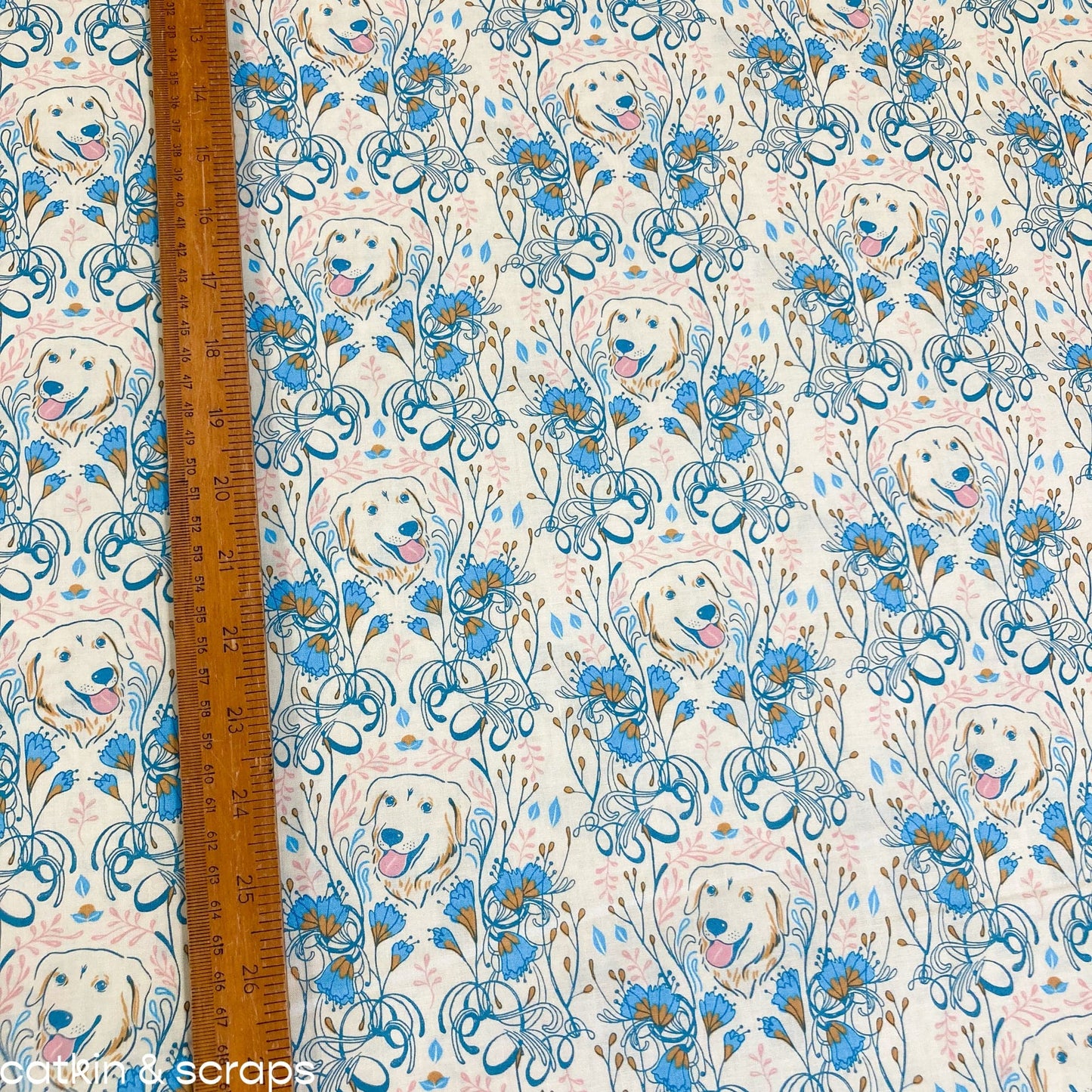 Ruby Star Society 'Dog Park' Quilting Cotton 'Golden Garden' in Shell