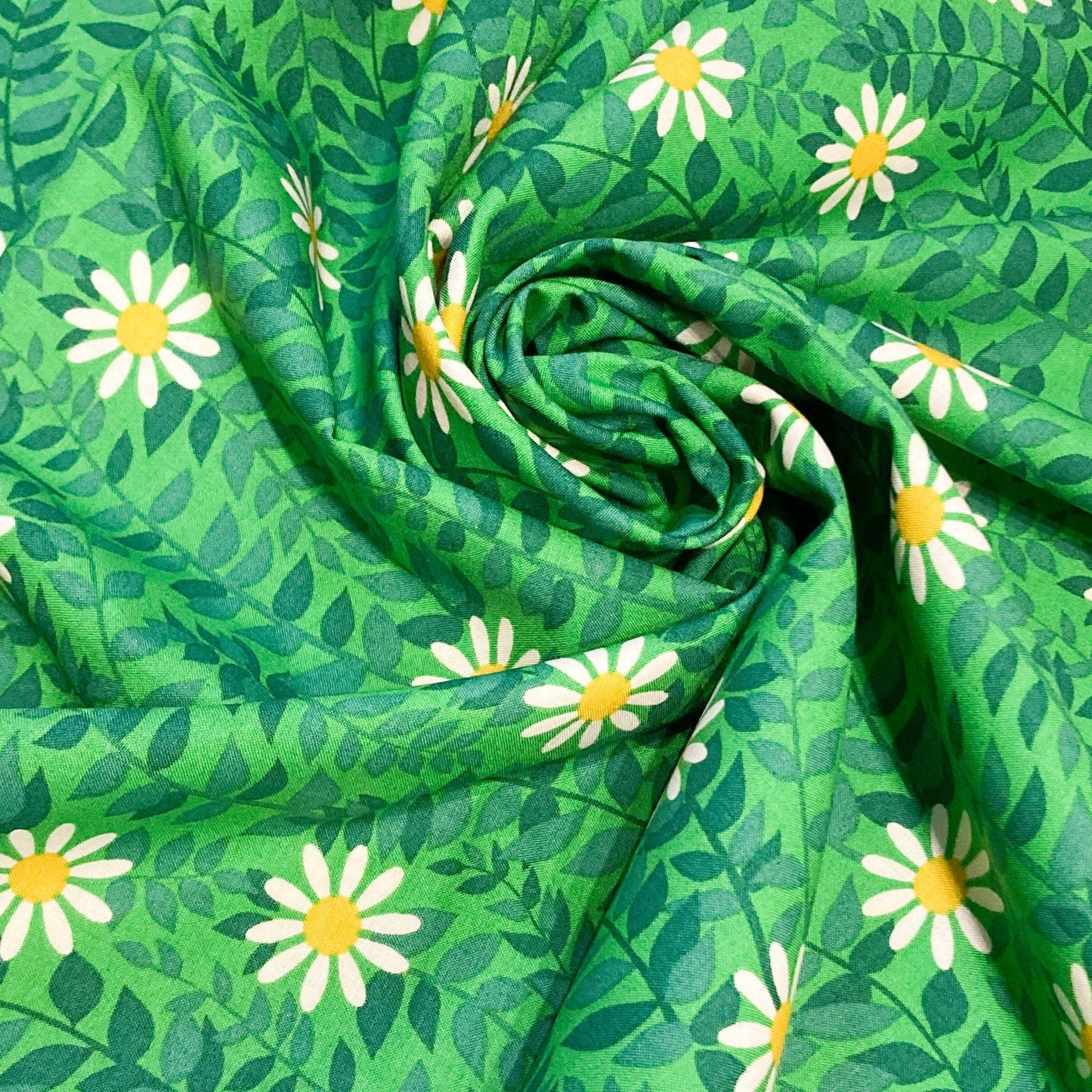 Ruby Star Society 'Flowerland' Quilting Cotton 'Daisies' in Verdant
