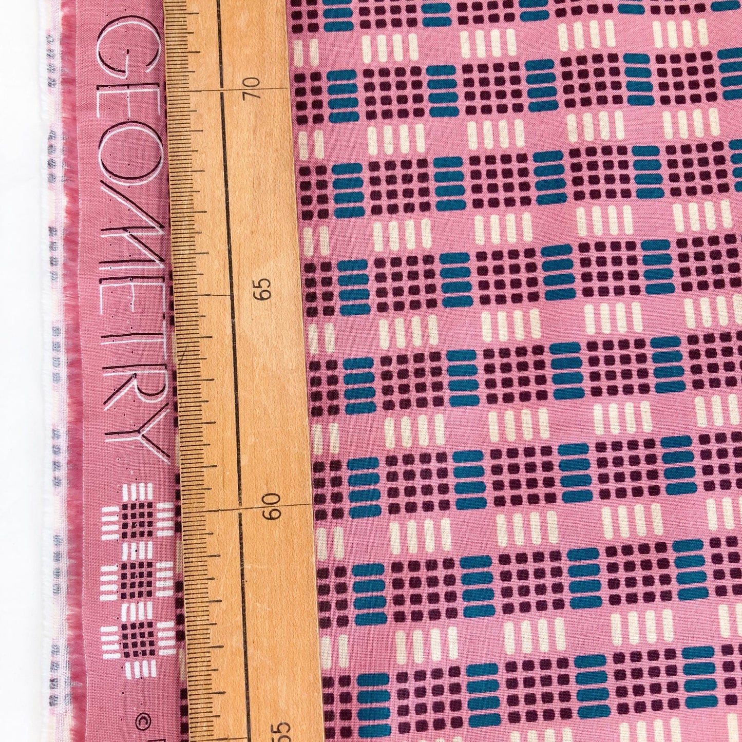 Ruby Star Society 'Geometry' Quilting Cotton 'Parallel' in Plum