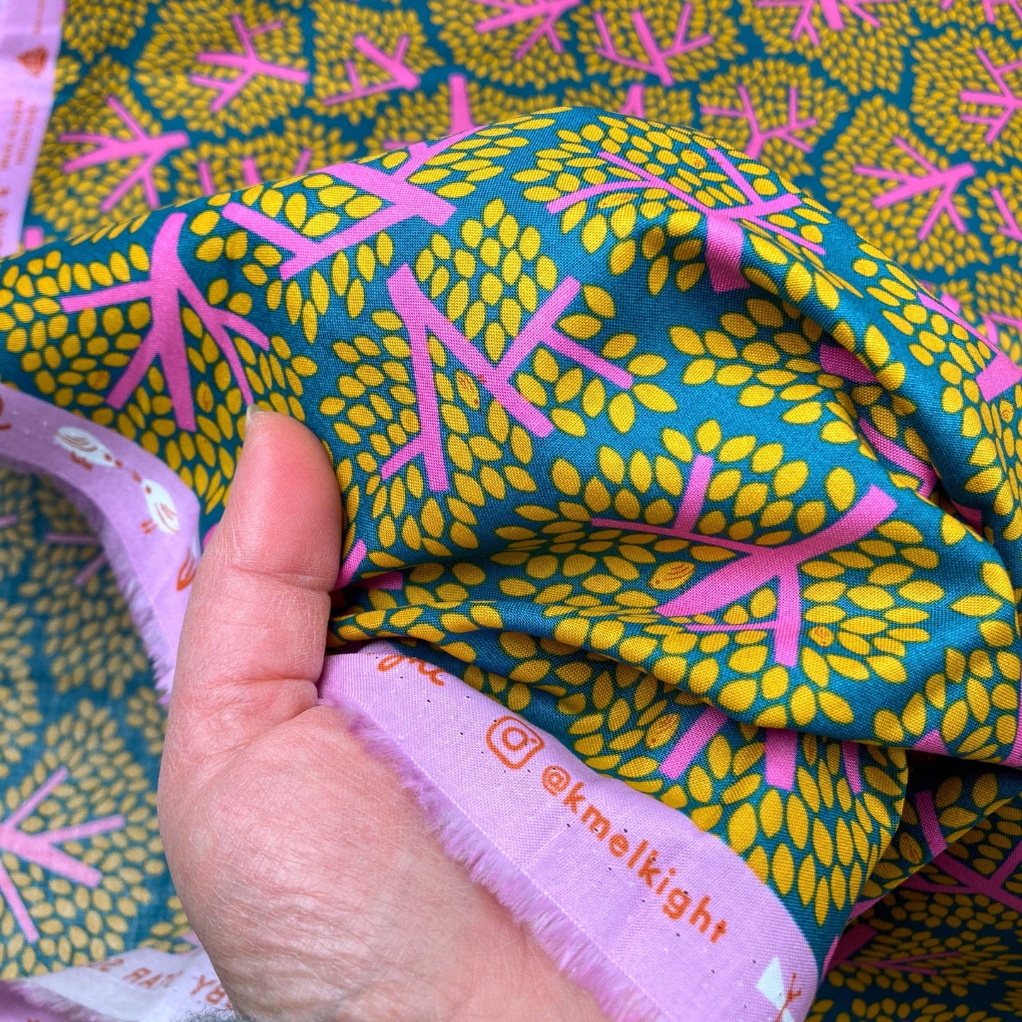 Ruby Star Society 'Bird is the Word' Quilting Cotton 'Canopy' in Storytime