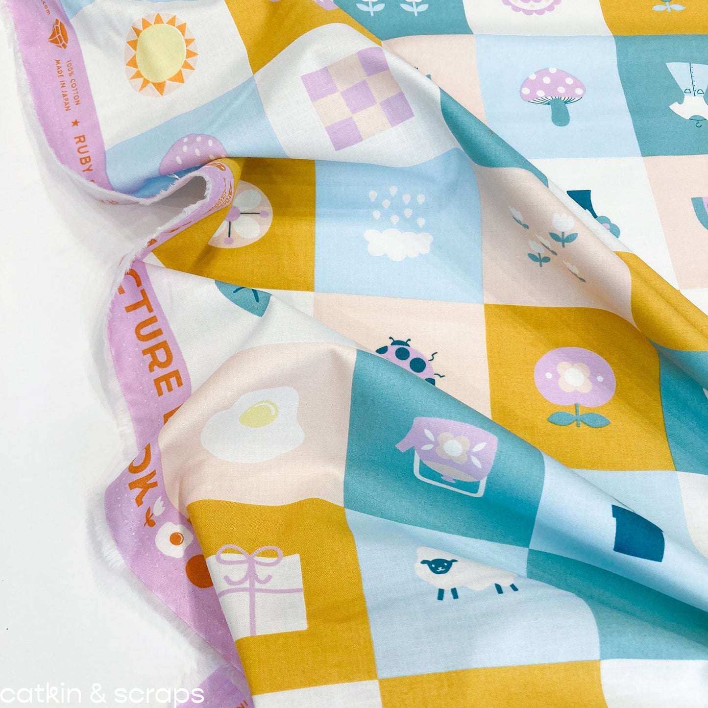 Ruby Star Society 'Picture Book' Quilting Cotton 'Memory Cards' in Playful