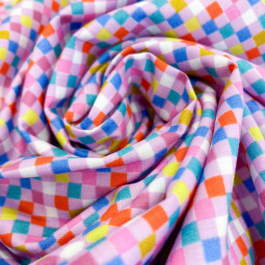 Ruby Star Society 'Washi Plus' Quilting Cotton 'Checkmate' in Macaron