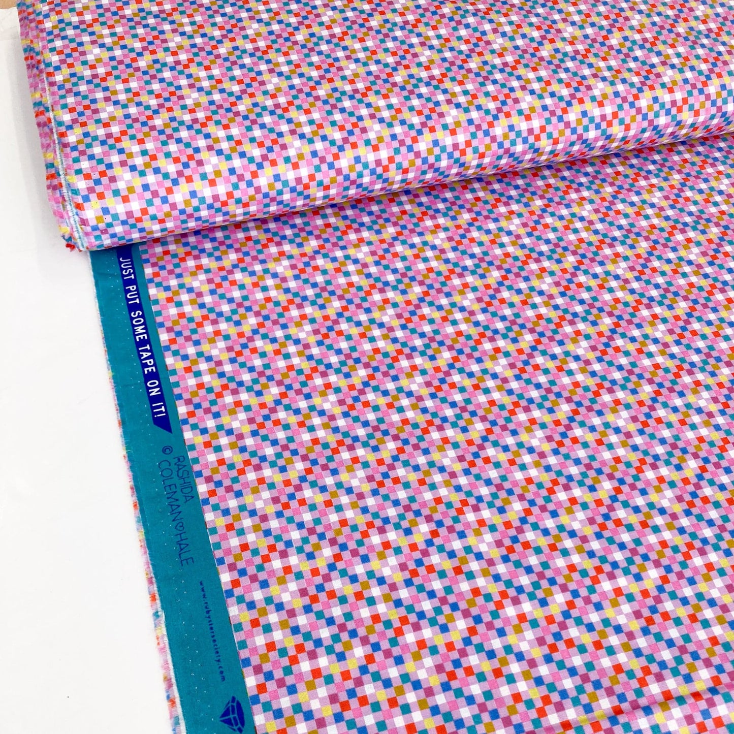 Ruby Star Society 'Washi Plus' Quilting Cotton 'Checkmate' in Macaron