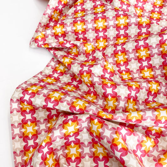 Ruby Star Society 'Woodland Park' Quilting Cotton 'Flower Plaid' in Raspberry