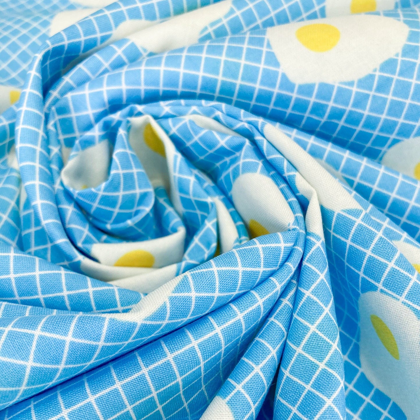 Ruby Star Society 'Egg and Friends' Quilting Cotton 'Fried Eggs' in Altitude