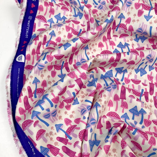 Ruby Star Society 'Hello Alice' Quilting Cotton 'Mushroom Land' in Shell