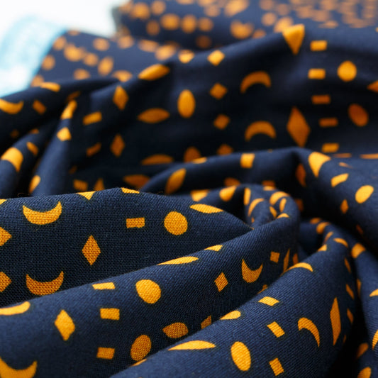 Ruby Star Society 'Moonglow' Quilting Cotton 'Phases' in Indigo