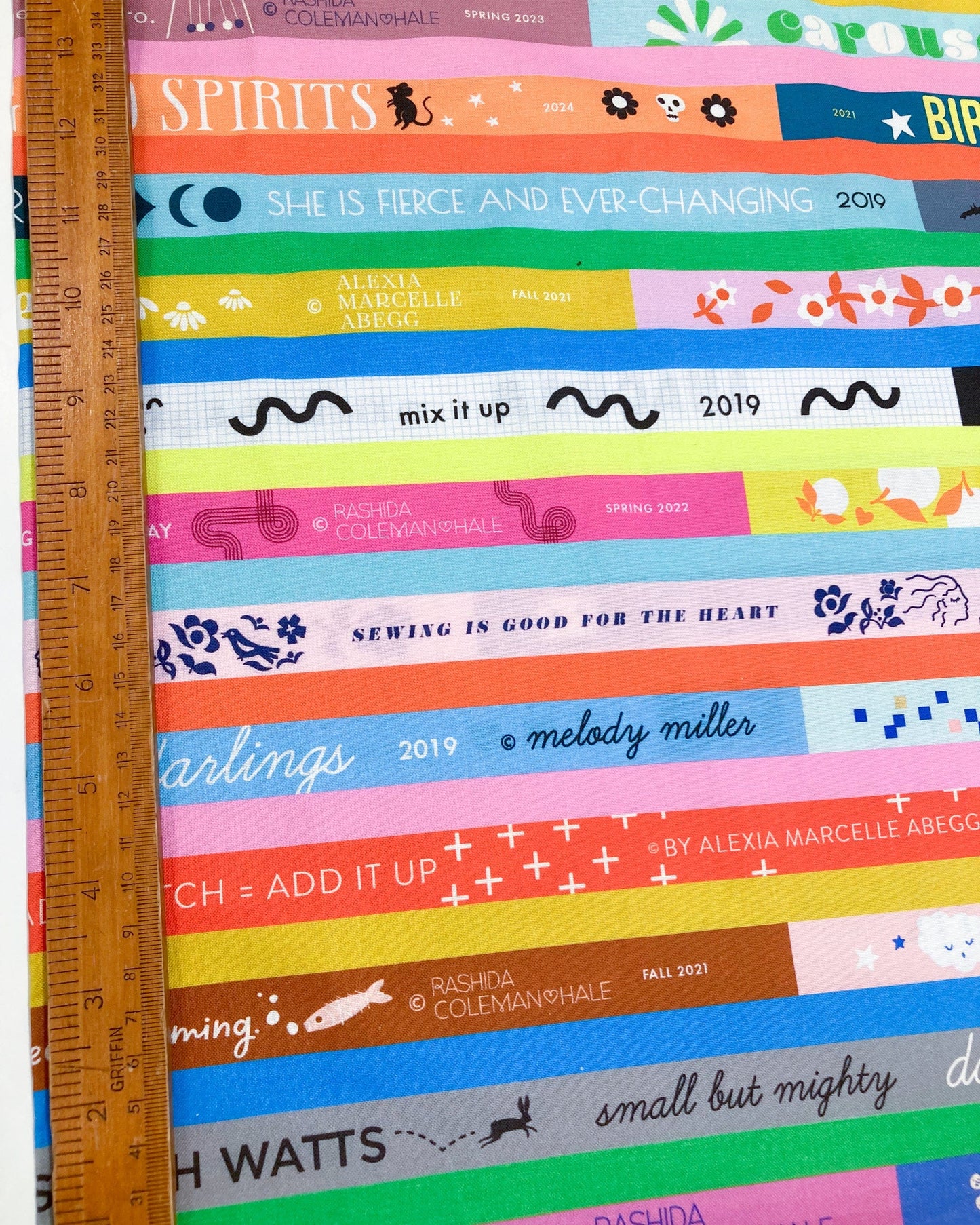 Ruby Star Society 'Selvedge Magic' Panel