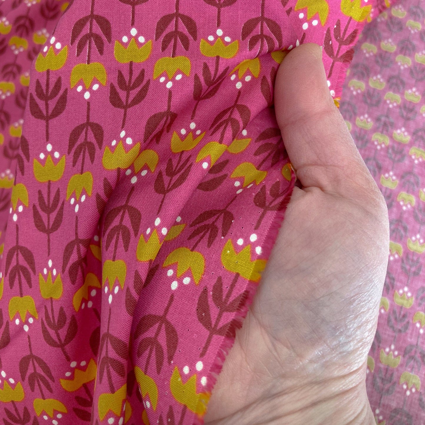 Ruby Star Society 'Woodland Park' Quilting Cotton 'Pick Guard' in Cerise