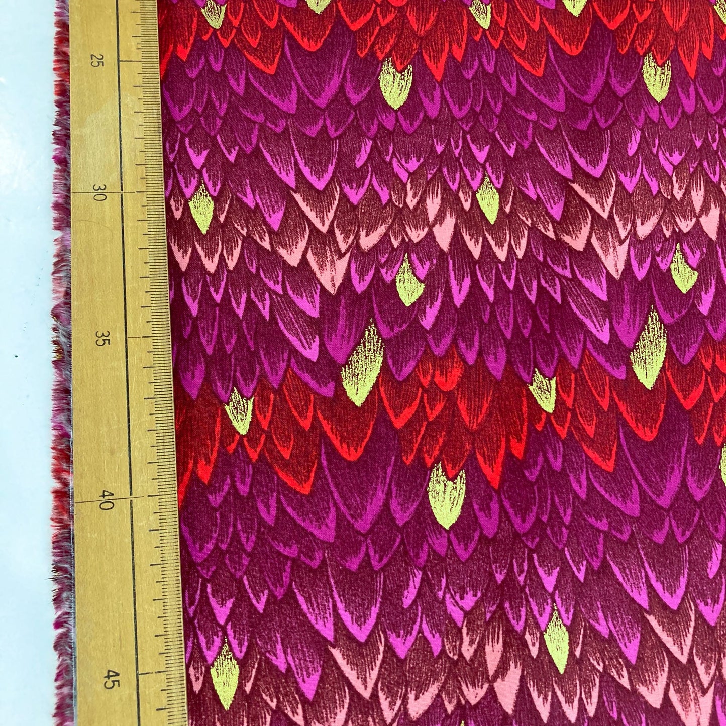 Ruby Star Society 'Fireglow' Quilting Cotton 'Scales' in Rose