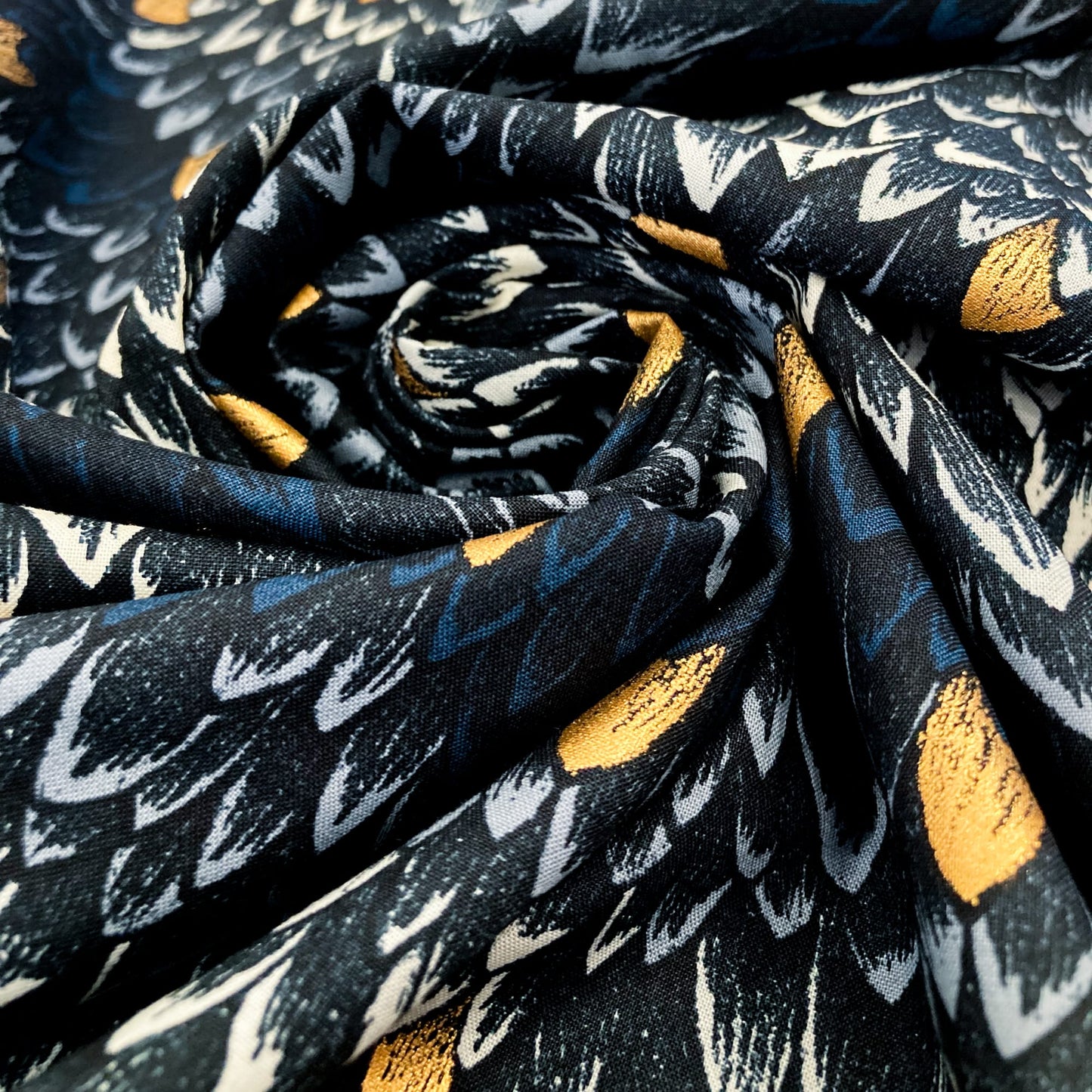 Ruby Star Society 'Fireglow' Quilting Cotton 'Scales' in Smoke