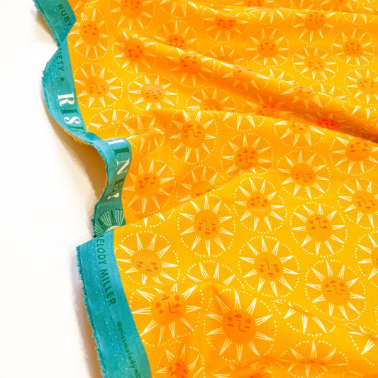 Ruby Star Society 'Rise and Shine' Quilting Cotton 'Sunshine Dreams' in Buttercup