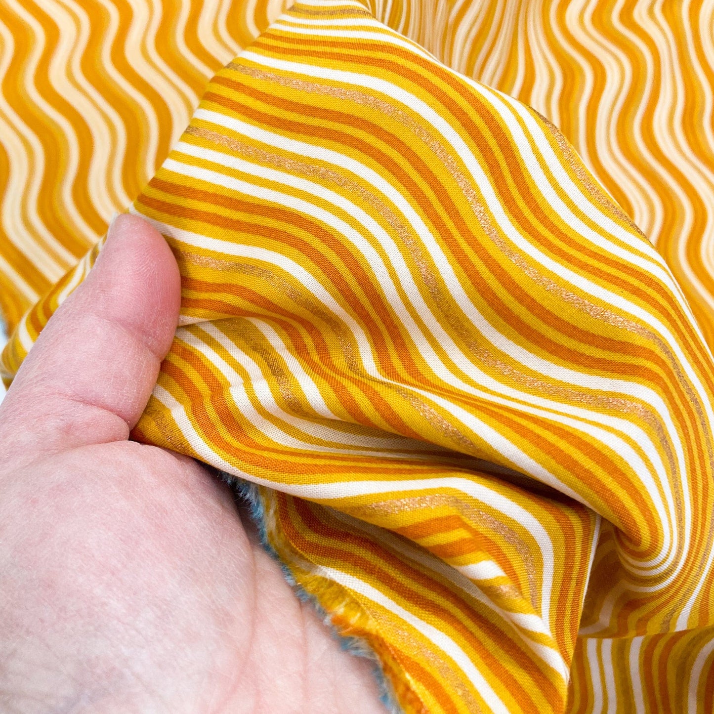Ruby Star Society 'Elixir' Quilting Cotton 'Wavelength' in Cactus