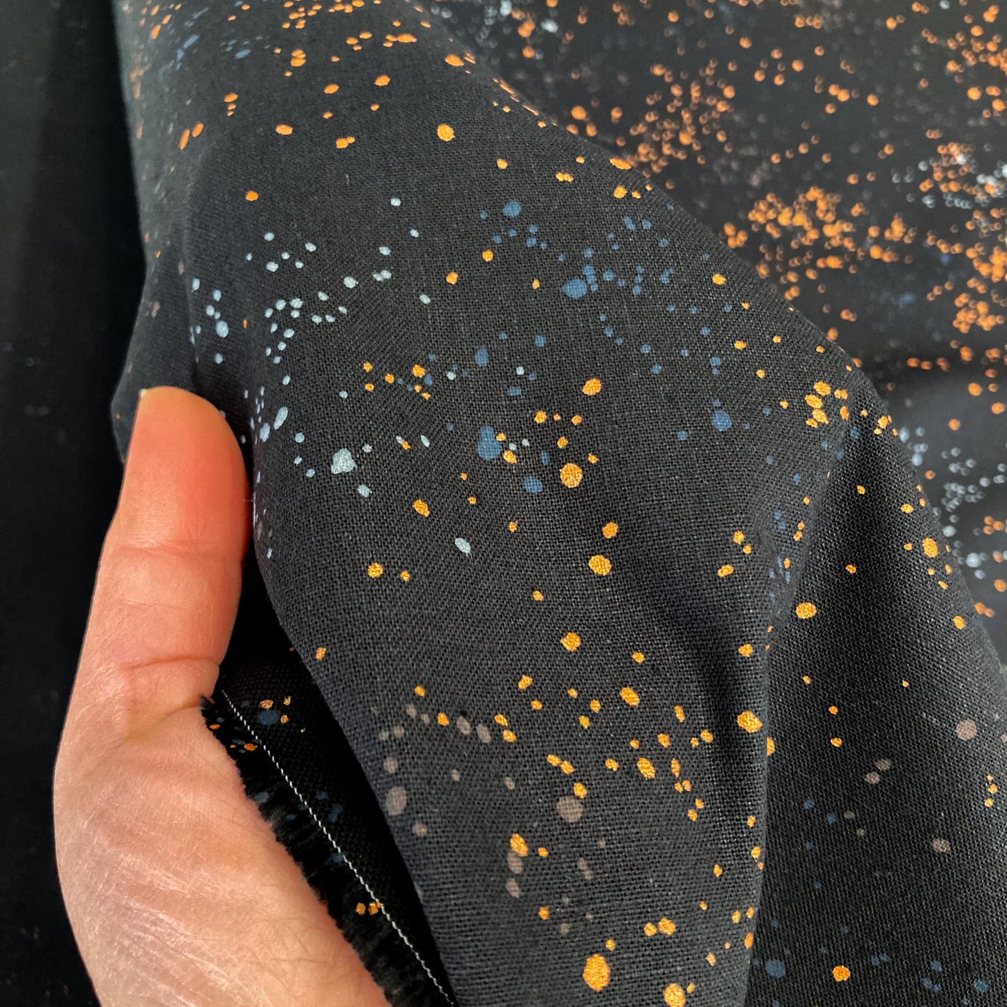 Ruby Star Society 'Speckled': Canvas in Black (Metallic)