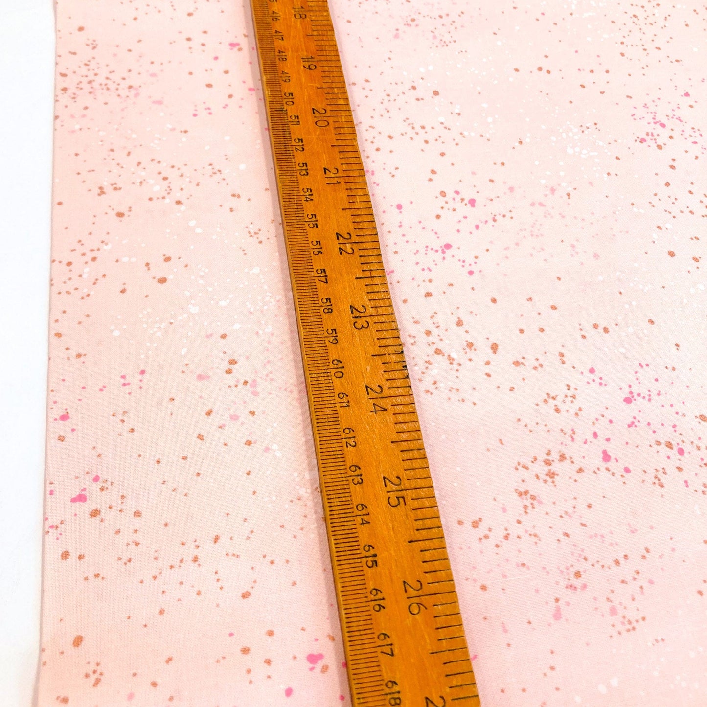 Ruby Star Society 'Speckled' Quilting Cotton in 'Pale Pink' (Metallic)