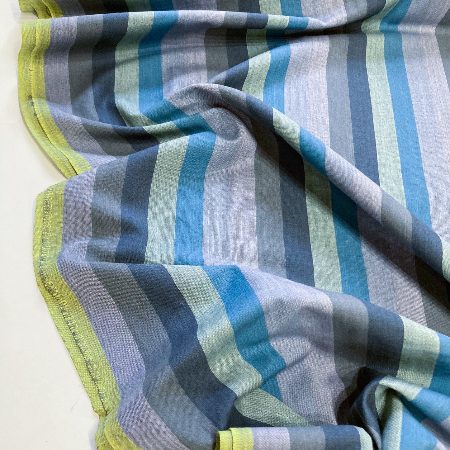 Ruby Star Society 'Moonglow' Warp and Weft Crossweave 'Boardwalk' Stripe in 'Dusk'