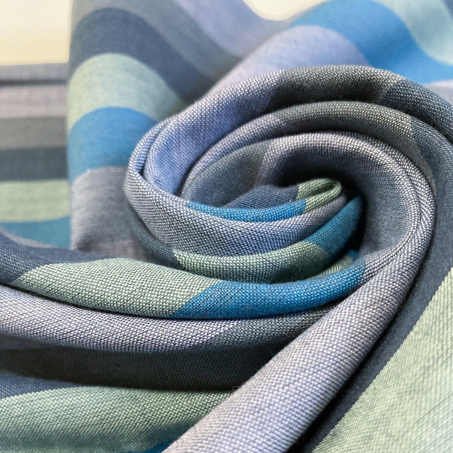 Ruby Star Society 'Moonglow' Warp and Weft Crossweave 'Boardwalk' Stripe in 'Dusk'