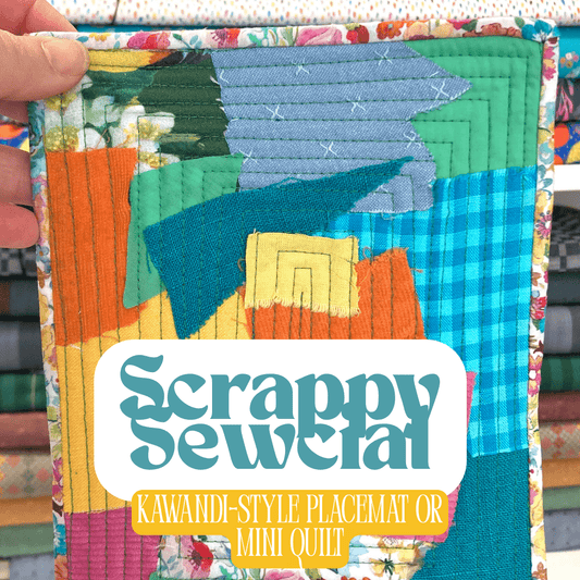 Scrappy Sewcial Friday 5th September: Kawandi-Style Placemat or Mini Quilt