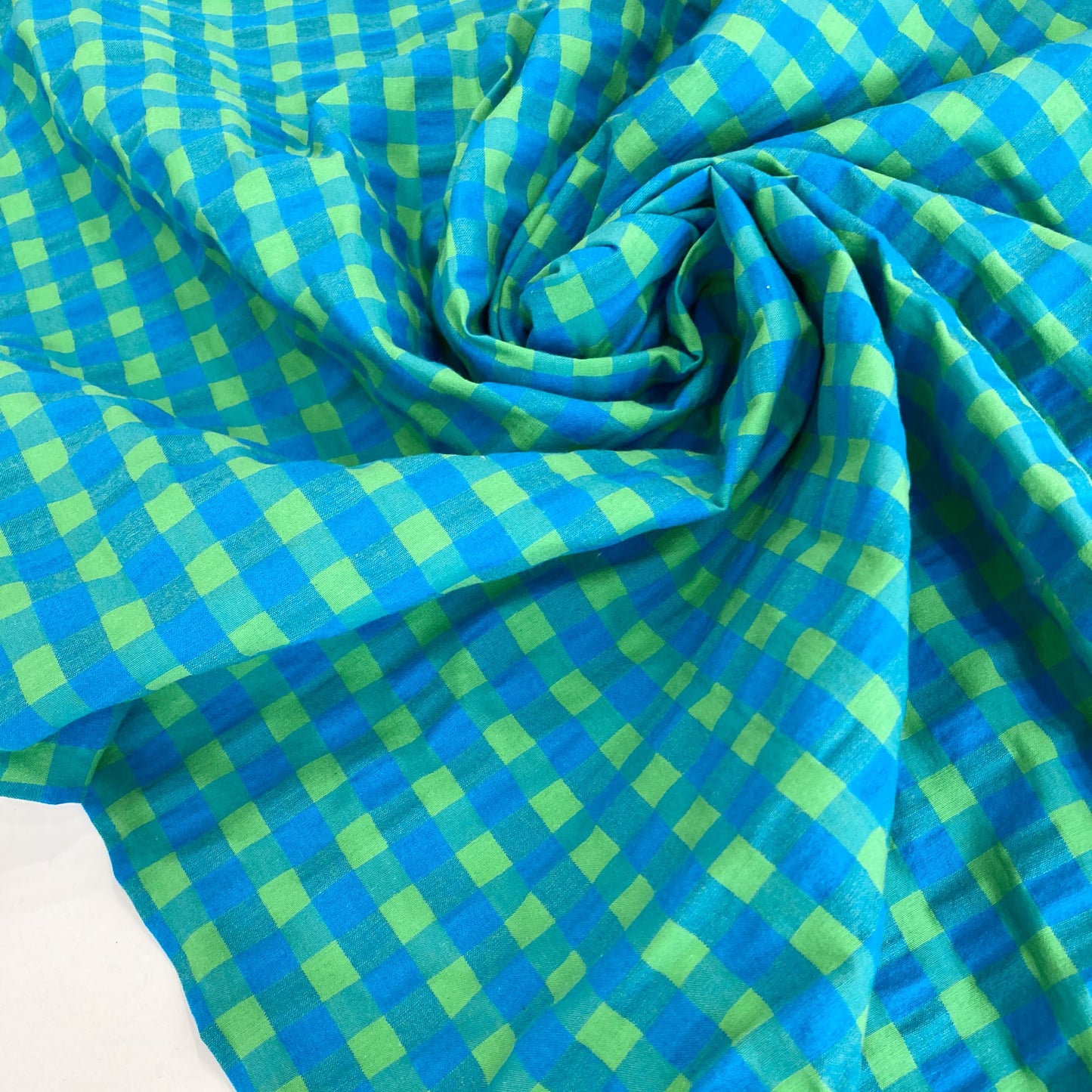 Cotton Seersucker Check