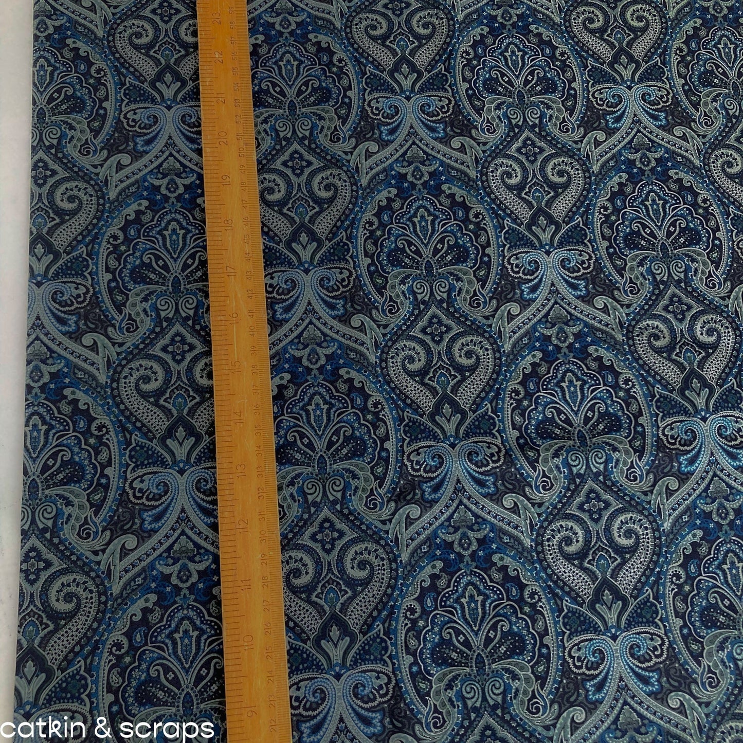 Sevenberry Cotton Broadcloth Paisley in Green