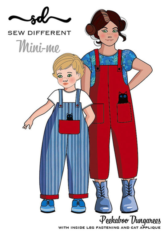 Sew Different: Mini-Me Peekaboo Dungarees