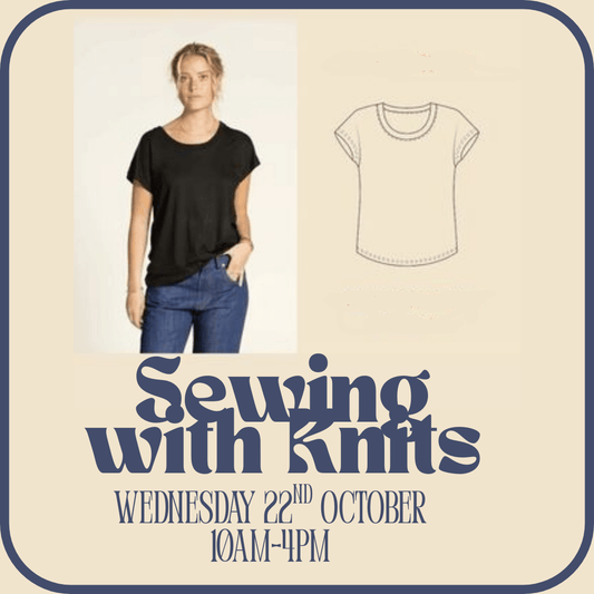 One-Day Sewing Workshop 'Sewing with Knits' Wednesday 22nd October 10am-4pm