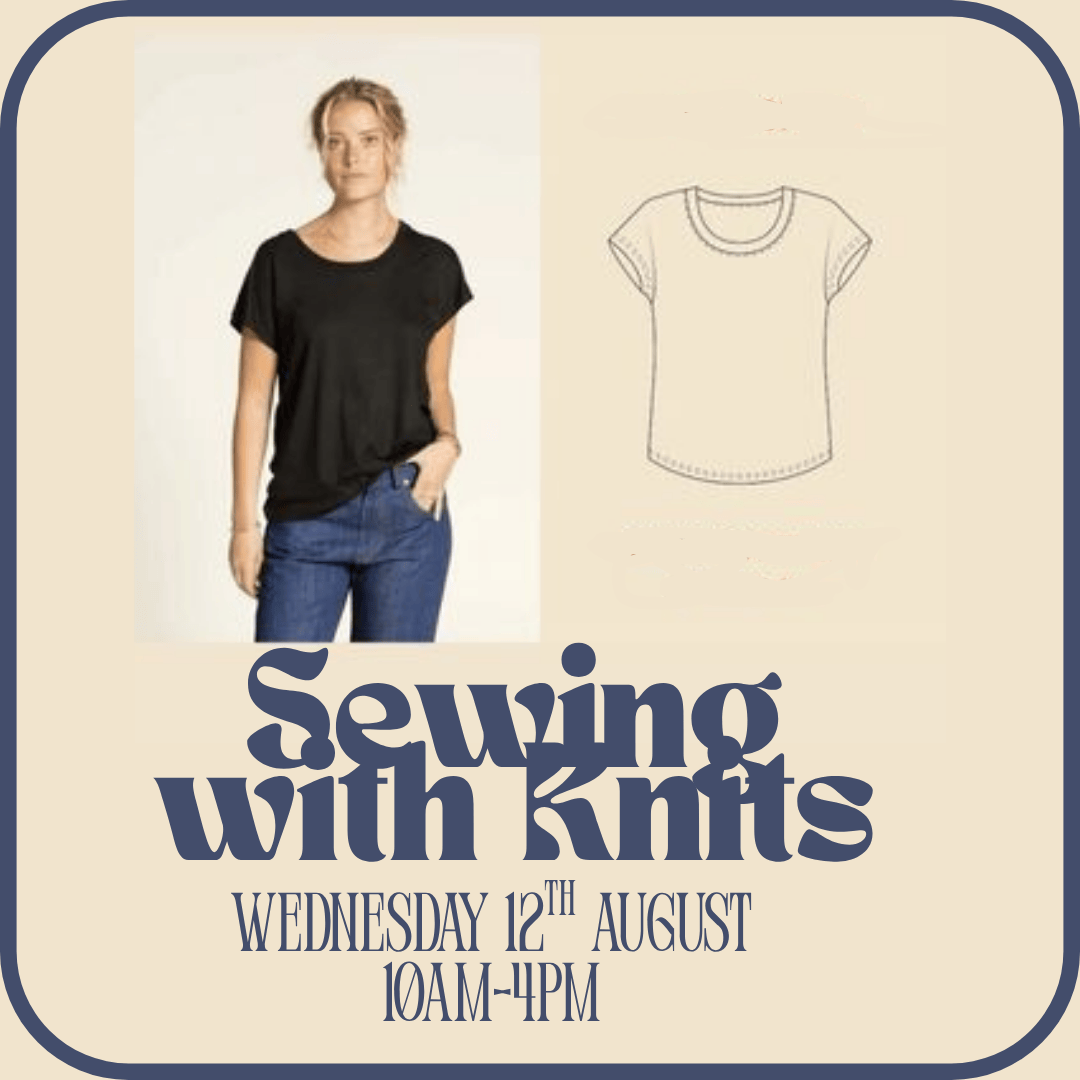 One-Day Sewing Workshop 'Sewing with Knits' Wednesday 12th August 10am-4pm