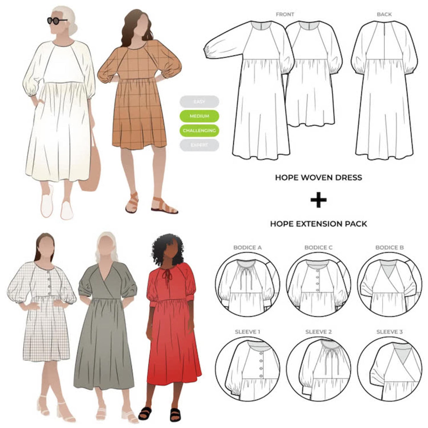 Style Arc: Hope Dress Extension Pack