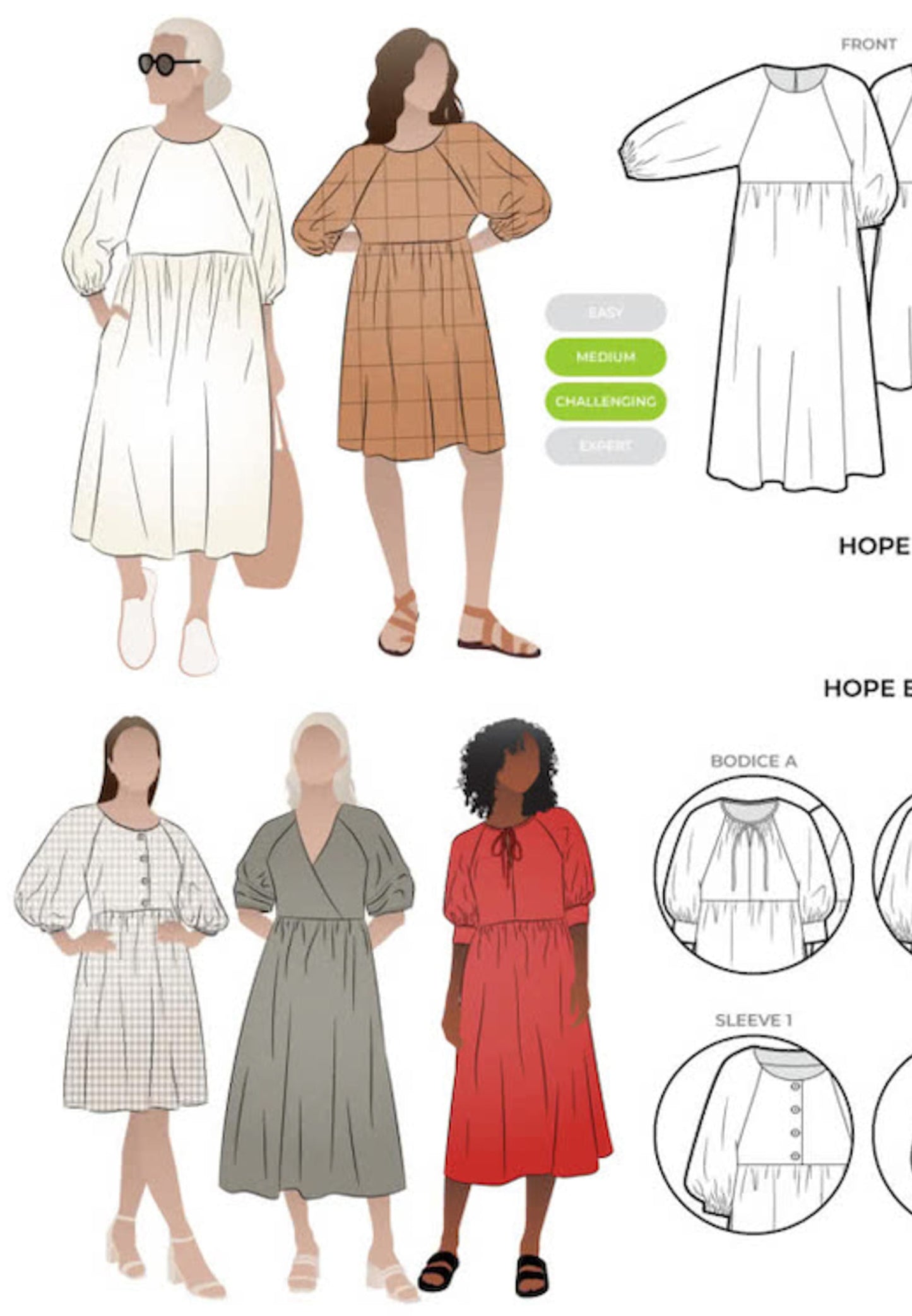 Style Arc: Hope Dress Extension Pack
