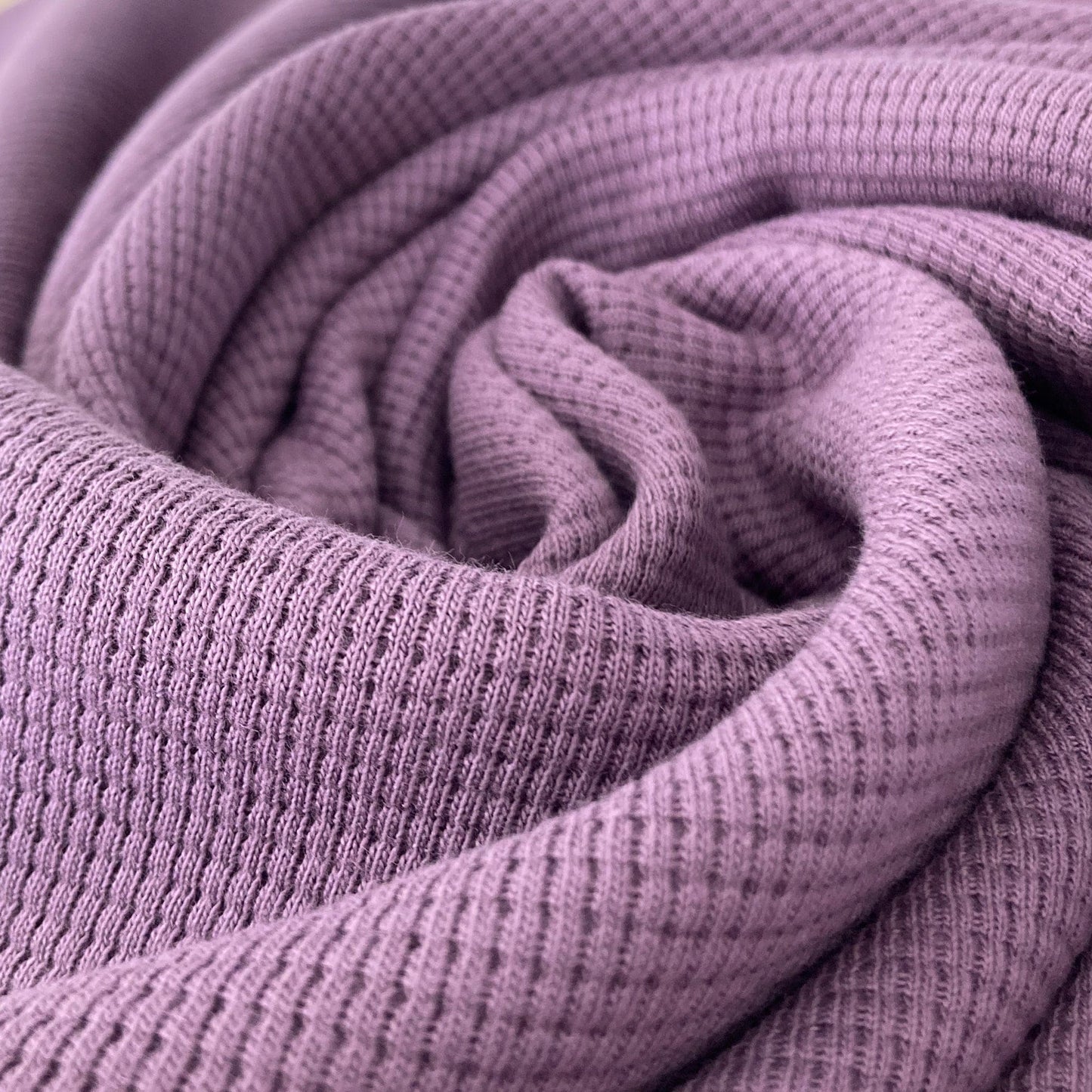 Pure Cotton Waffle Knit in Lilac – Catkin & Scraps