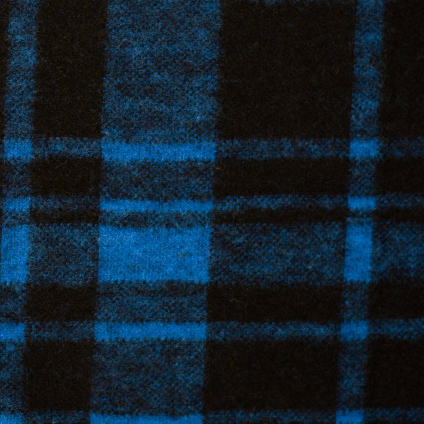 44cm Piece Pure Cotton Jacquard Jersey Knit with Blue and Black Check