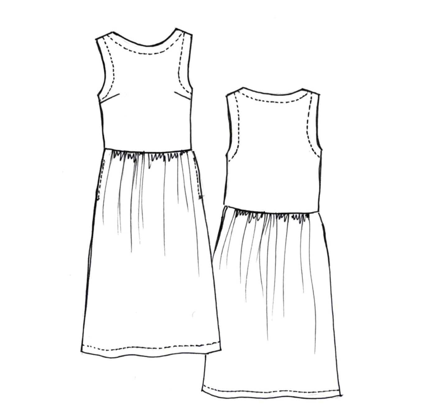 Tessuti Patterns: Felicia Pinafore Dress