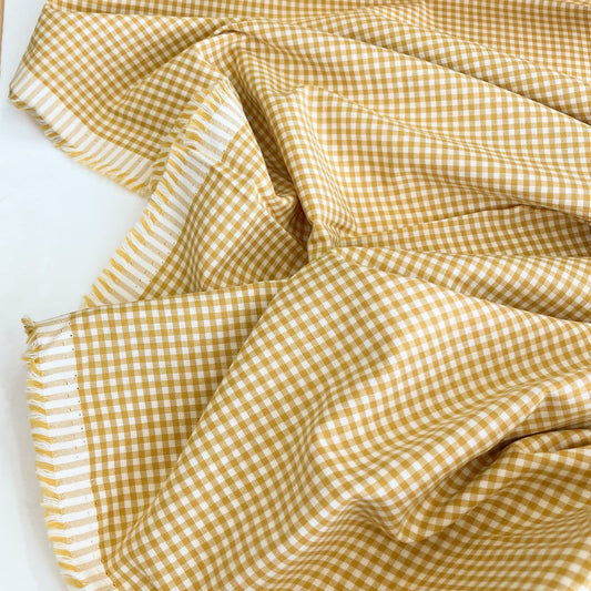 Tilda Quilt Collection 'Gingham' in Mustard Yellow