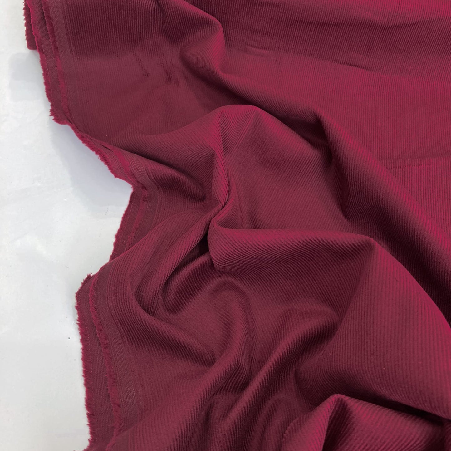 Cotton Needlecord in Burgundy