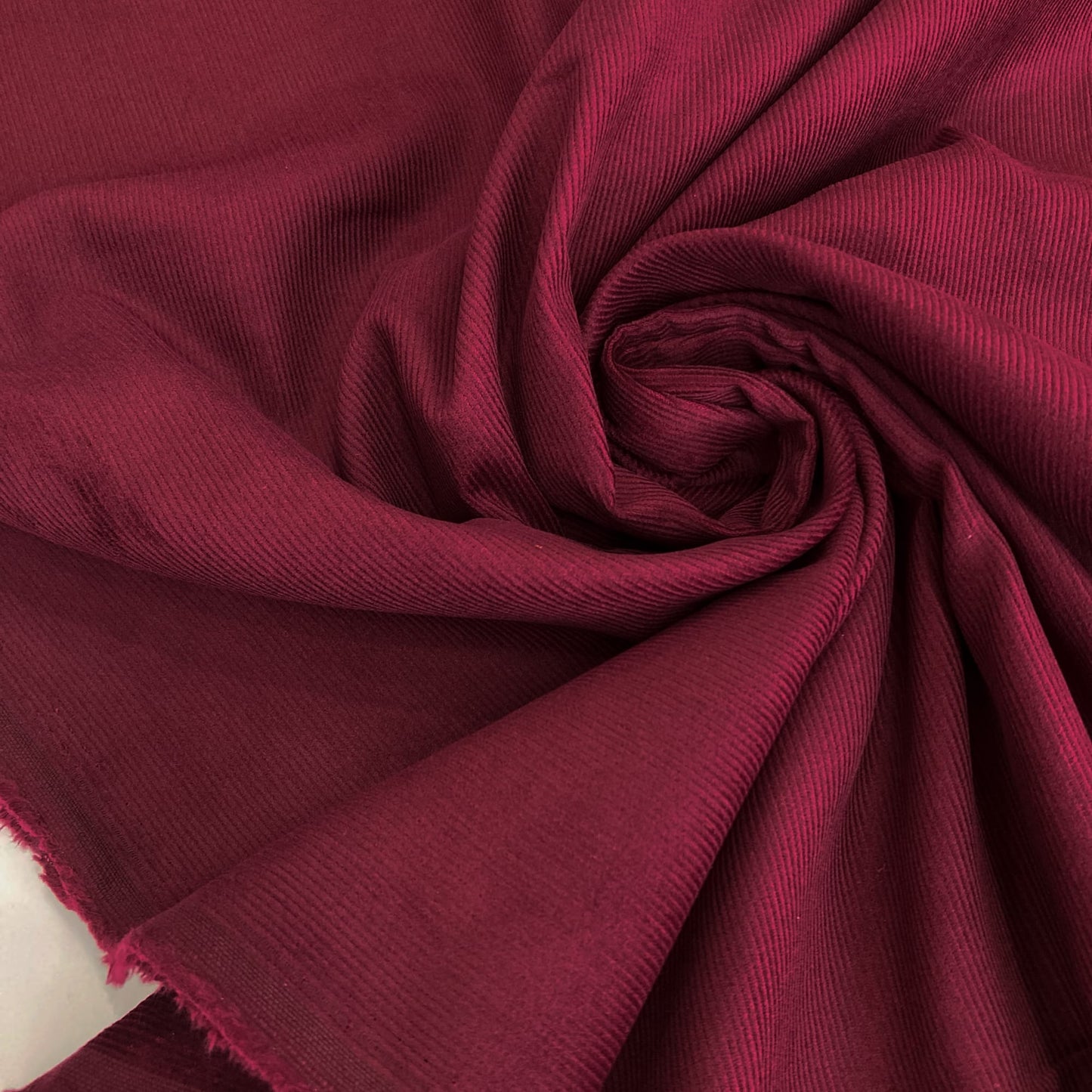 Cotton Needlecord in Burgundy