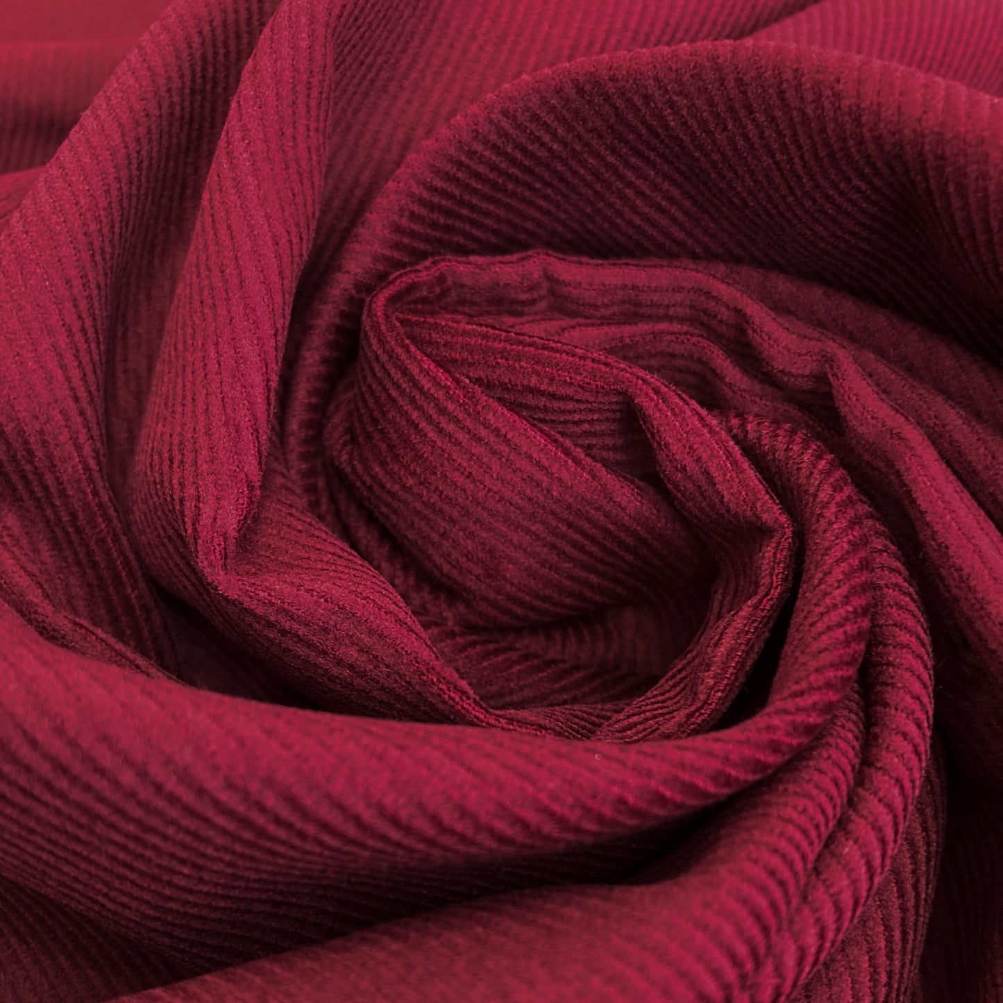 Cotton Needlecord in Burgundy