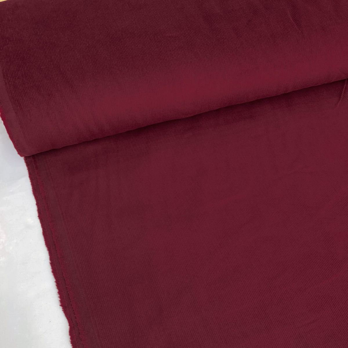 Cotton Needlecord in Burgundy
